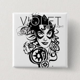 Star Sapphire Graphic 4 15 Cm Square Badge