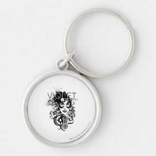 Star Sapphire Graphic 4 Key Ring