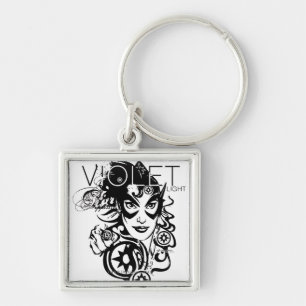 Star Sapphire Graphic 4 Key Ring