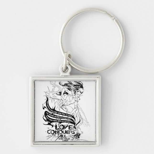 Star Sapphire Graphic 5 Key Ring (Front)