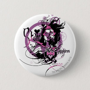 Star Sapphire Graphic 6 Cm Round Badge