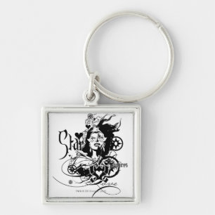 Star Sapphire Graphic 7 Key Ring
