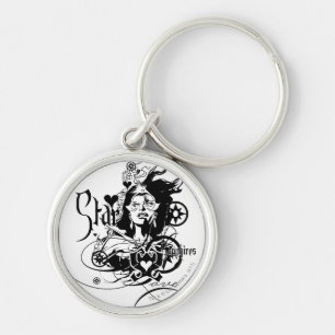 Star Sapphire Graphic 7 Key Ring