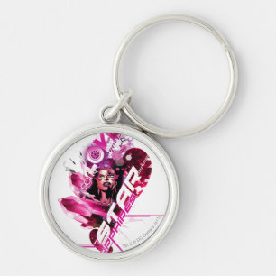 Star Sapphire Graphic 8 Key Ring