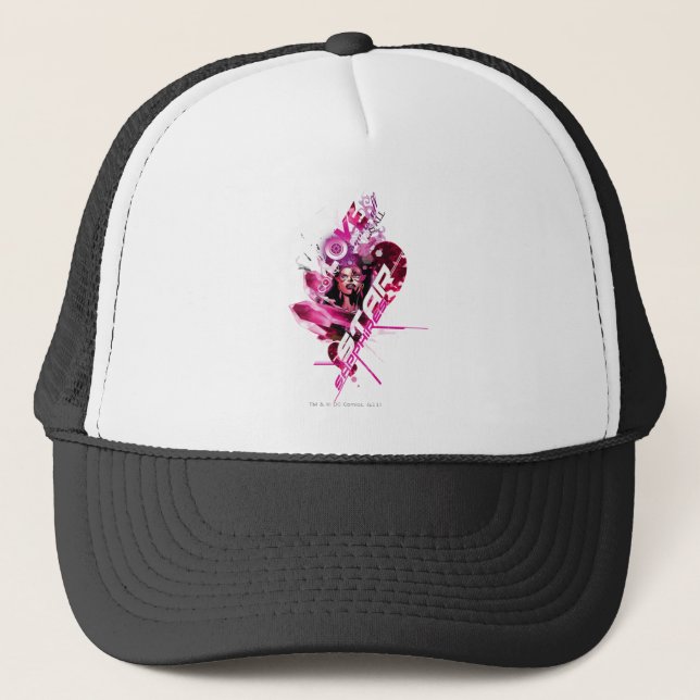 Star Sapphire Graphic 8 Trucker Hat (Front)