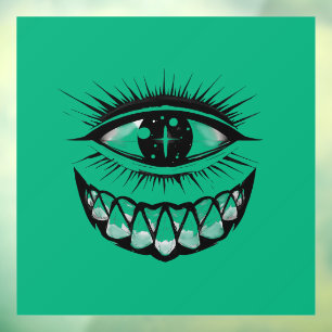 Star Scarred Cyclops Window Cling