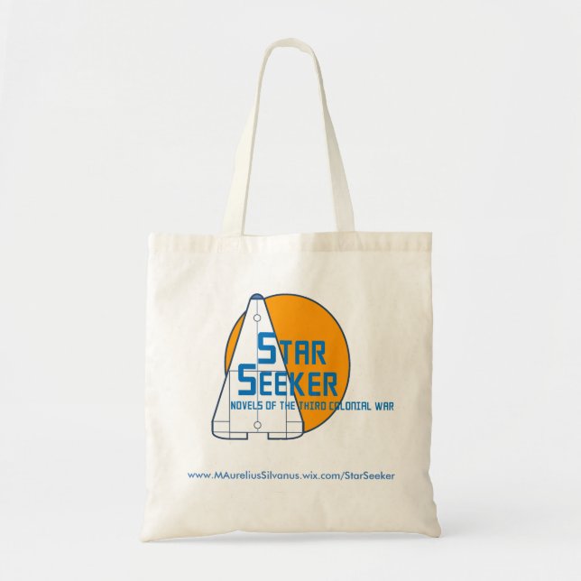 Star Seeker Logo Tote - Orange Planet - Centred (Front)