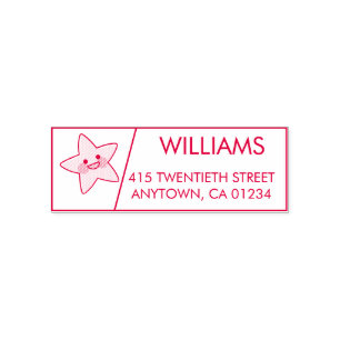 Star Self-Inking Return Address Stamp