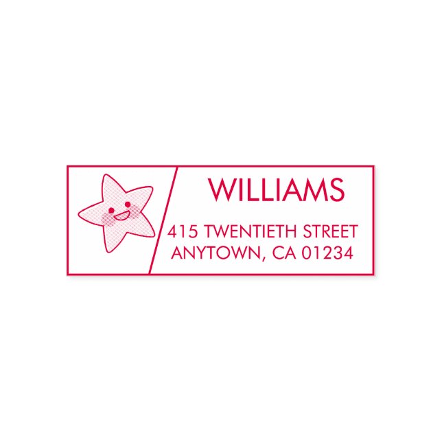 Star | Self-Inking Return Address Stamp (Design)