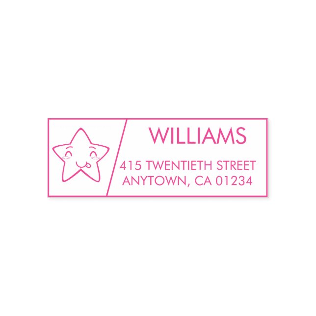 Star | Self-Inking Return Address Stamp (Design)
