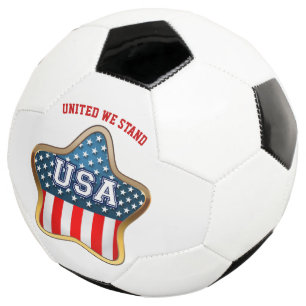 Star-Shaped American Flag Soccer Ball