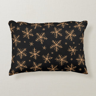 Star-shaped snow crystal pattern pillow