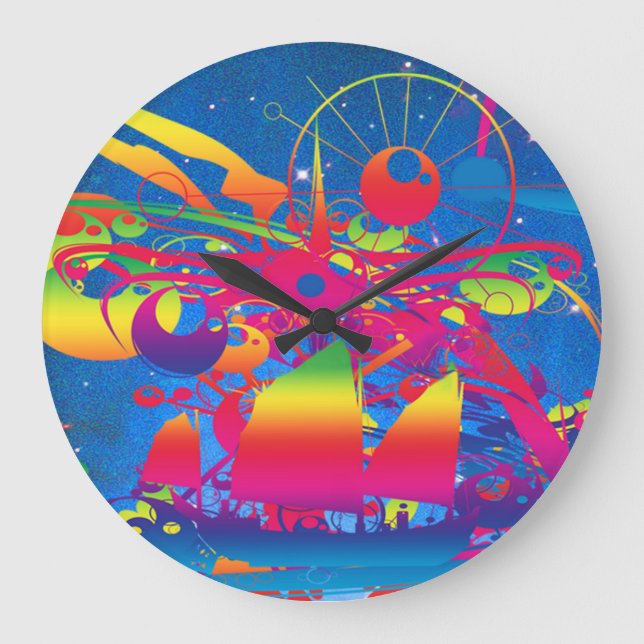 Star Ship Large Clock (Front)