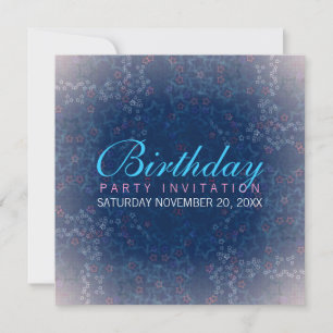 Star Shower Birthday Invitation