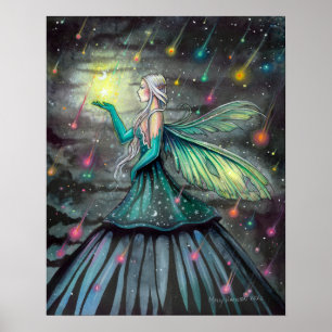 Star Showers Fairy Fantasy Art by Molly Harrison Poster