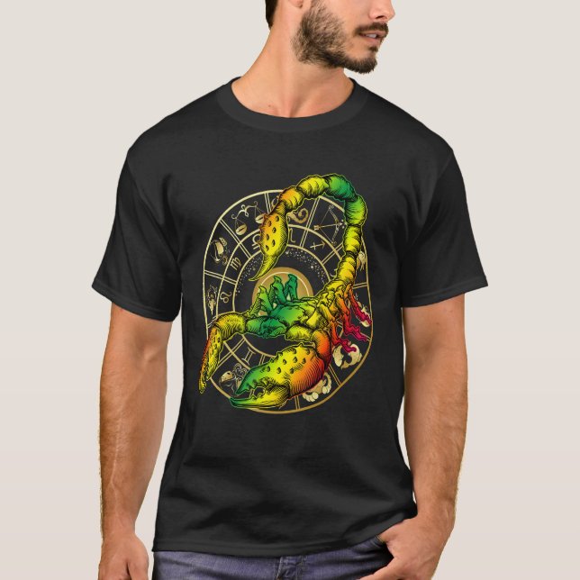 Star Sign Scorpion  Birthday October - November T-Shirt (Front)
