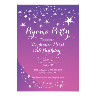 sleepover invitations announcements zazzle uk