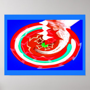 Star space travel art poster