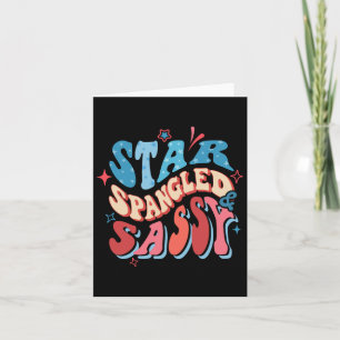 Star Spangled And Sy Independence Day Groovy 4th O Card