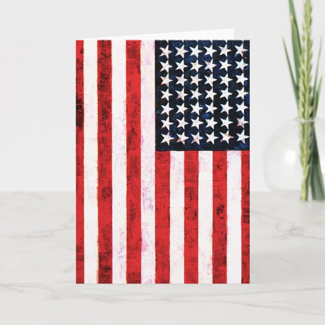 Star Spangled Banner - American Flag Card (Front)