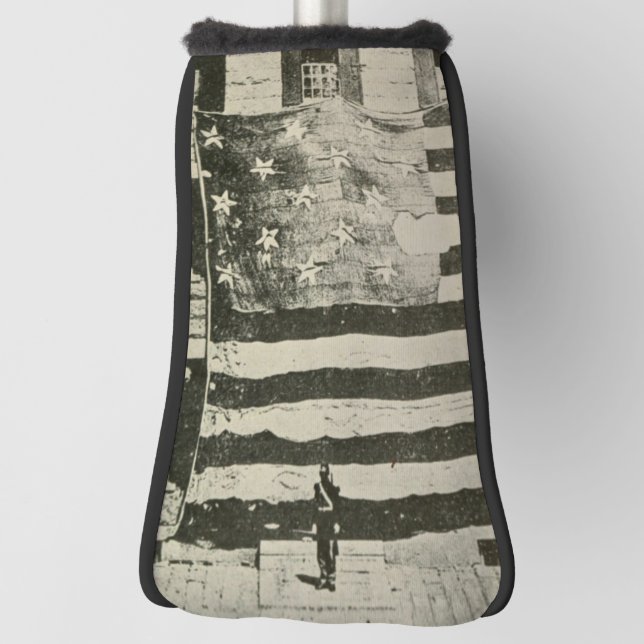 Star Spangled Banner: American Flag on Display Golf Head Cover (Rotate 90)