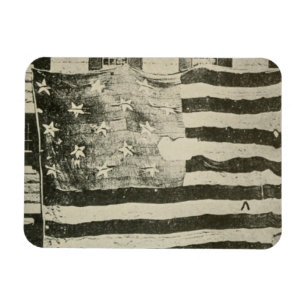 Star Spangled Banner: American Flag on Display Magnet