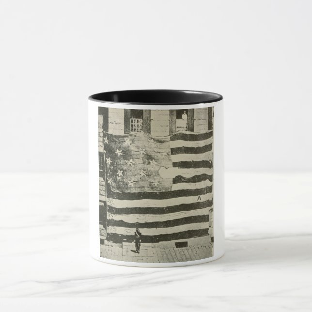 Star Spangled Banner: American Flag on Display Mug (Center)