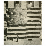 Star Spangled Banner: American Flag on Display Photo Sculpture Decoration<br><div class="desc">The crowd pressed forward, their eyes drawn to the colossal flag stretched taut against the side of the building. It was a sight to behold, its immense size dwarfing even the largest figures in the crowd. The faded stripes and stars, once vibrant, now bore the marks of time and battle....</div>