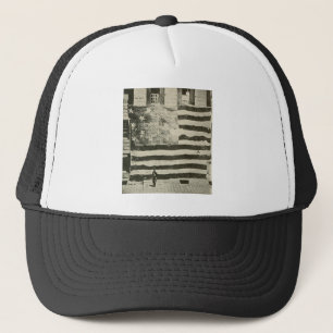 Star Spangled Banner: American Flag on Display Trucker Hat