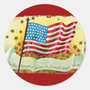 Star Spangled Banner American Flag Stickers