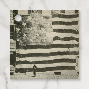 Star Spangled Banner American Military Battle Flag Favour Tags