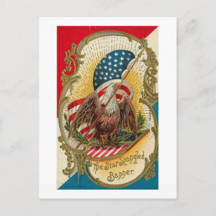 Star Spangled Banner Eagle Postcard