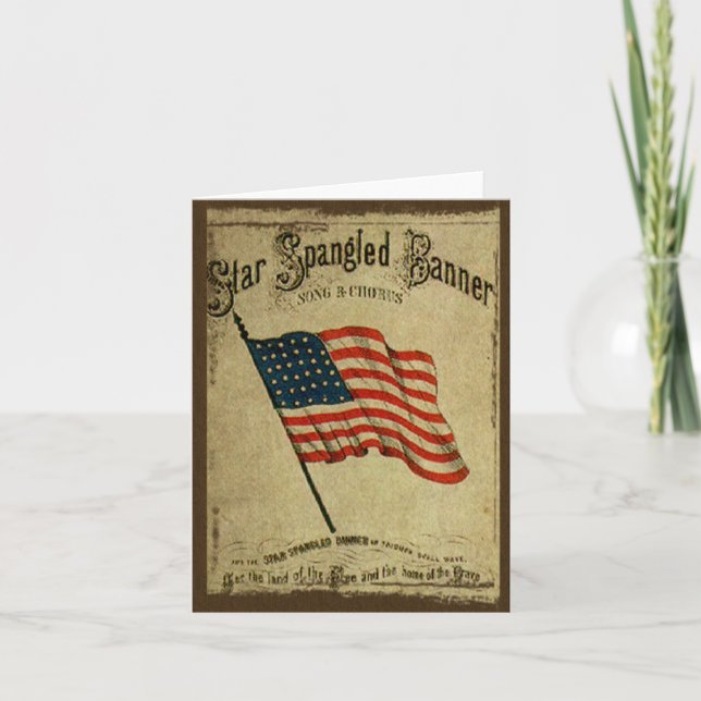 Star Spangled Banner- Prim Lil Note Cards (Front)