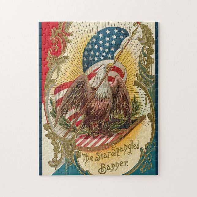 Star Spangled Banner Vintage Jigsaw Puzzle (Vertical)