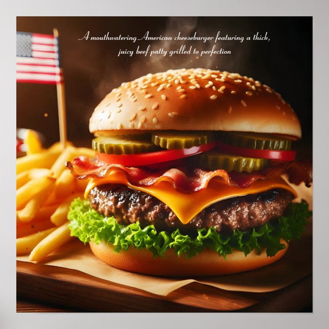 Star-Spangled Burger Sensation Poster (Front)