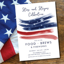 Star-Spangled Celebration 4th of July Invitation