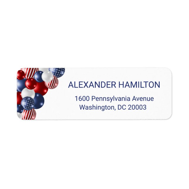 Star Spangled Celebration Return Address (Front)