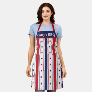 Star-Spangled Chef: Custom Red, White & Blue Apron
