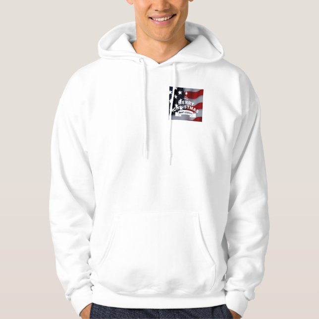 Star-Spangled Christmas: Celebrate the Season Hoodie (Front)