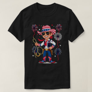 Star-Spangled Cowboy – 4th of July Celebration Des T-Shirt