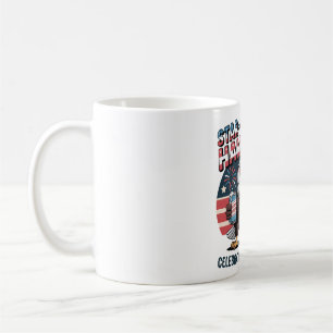 Star-Spangled Hammered Eagle Party Coffee Mug