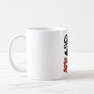 Star Spangled Hammered Skull Coffee Mug
