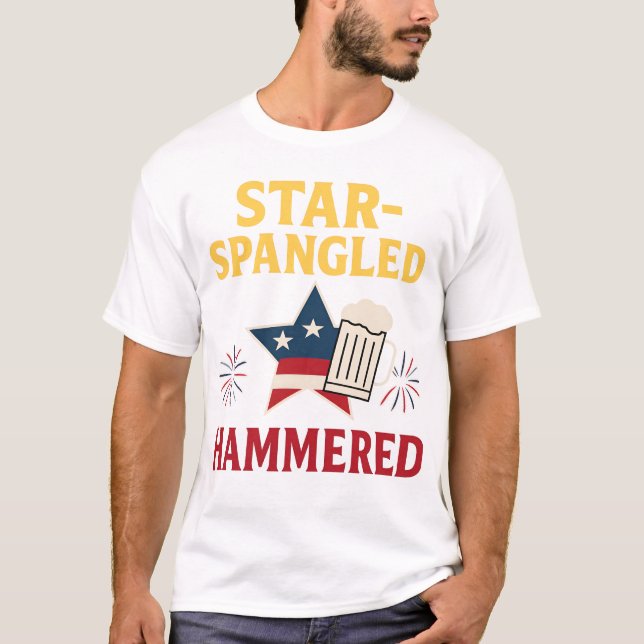 Star-Spangled Hammered Tee T-Shirt (Front)