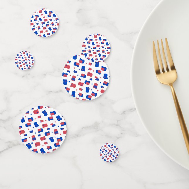 Star Spangled Pattern Confetti (Group)