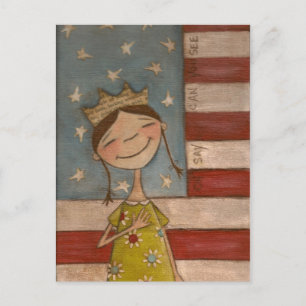 Star-Spangled Princess - Postcard