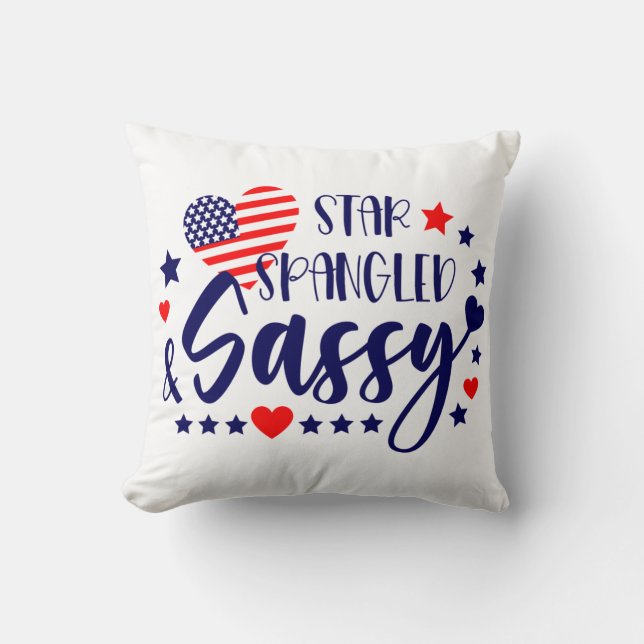 Star spangled & sassy cushion (Front)