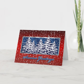 Star Spangled Seasons Greetings Card