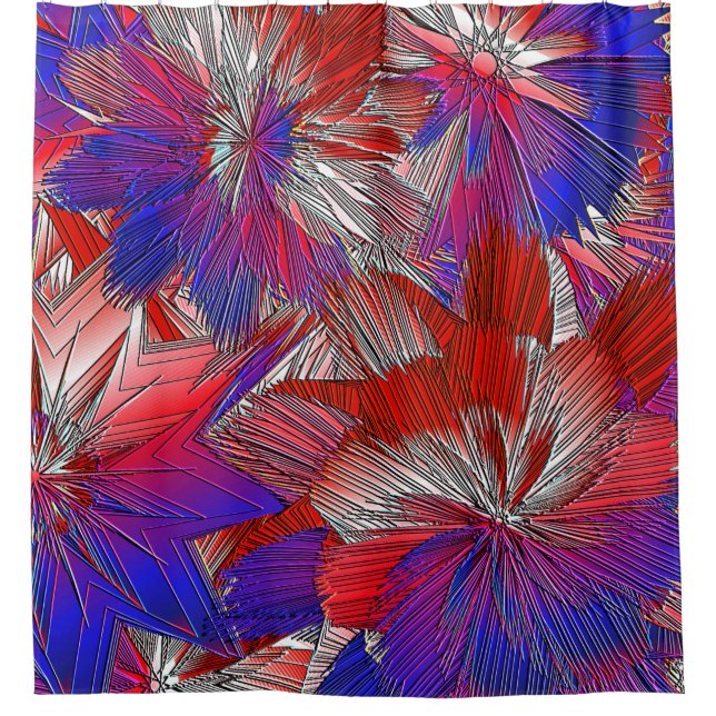 Star Spangled Shower Curtain (Front)