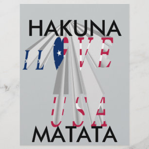 Star-Spangled Statement: Graphic I Love USA Design