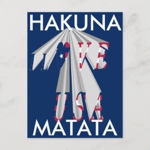 Star-Spangled Statement: Graphic I Love USA Design Postcard